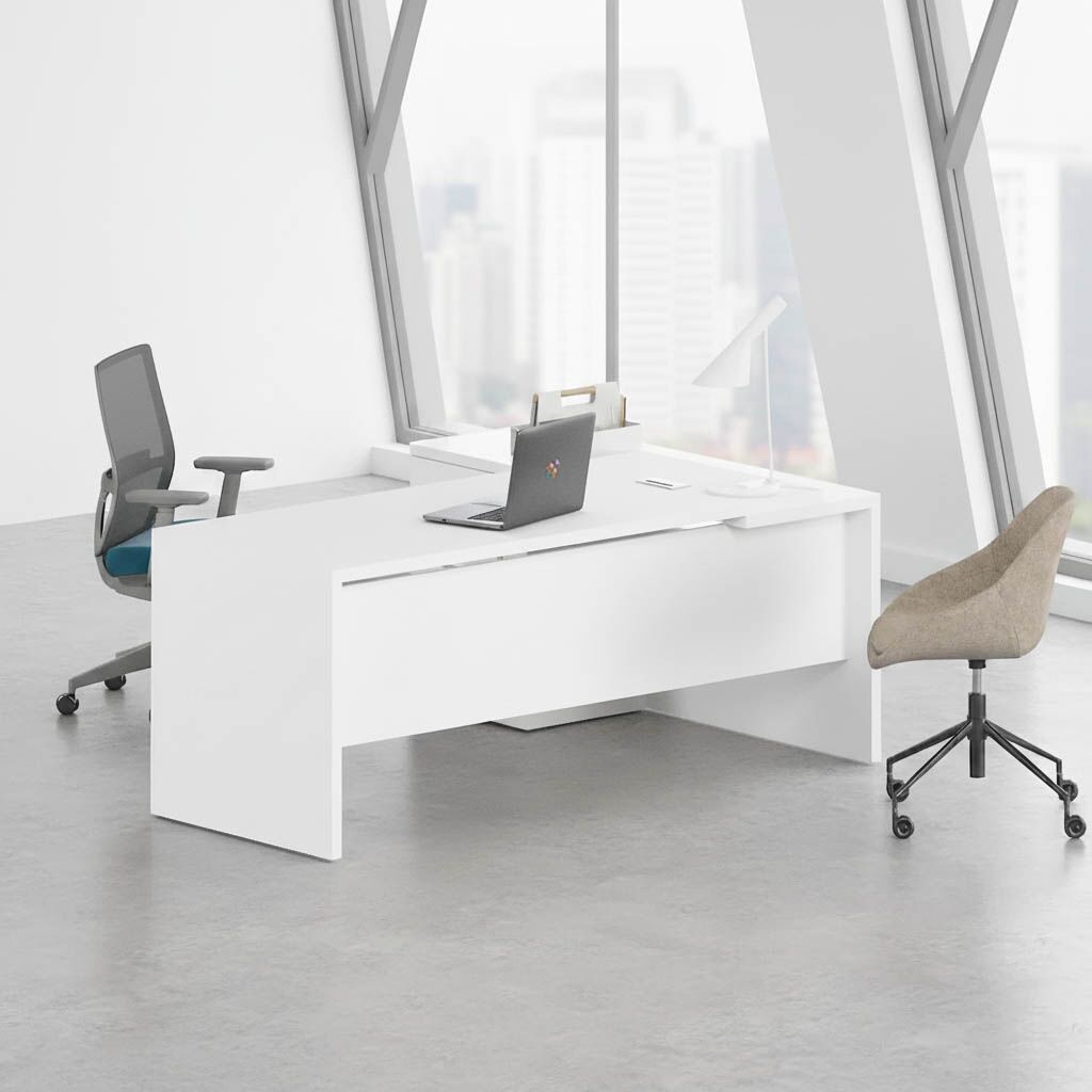 Contemporary concrete office desk