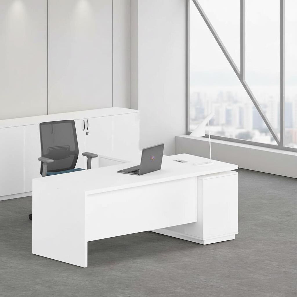 Executive Office Desk white