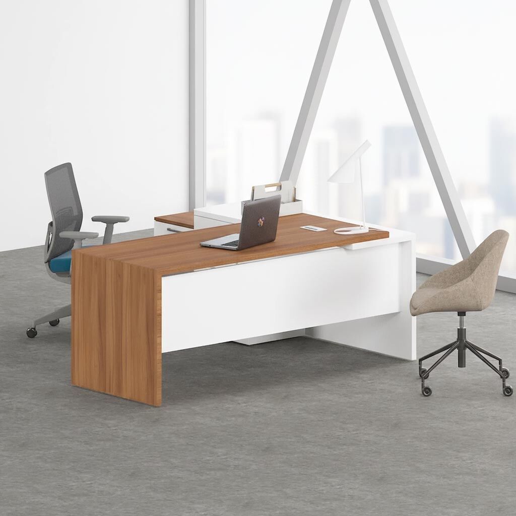 Modern L-Shape Executive Desk for Dubai Offices